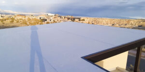 Light Grey 60 MIL TPO Membrane Flat Roof Redlands Colorado